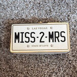 License Plate Clutch Bag